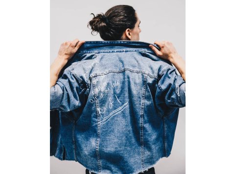 Navy Blue Jacket Jeans